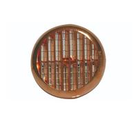 First griglia di aerazione tonda con molle in abs ramata Ø 175 mm