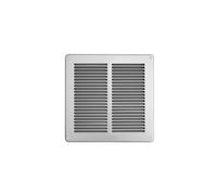 First Griglia in metallo da sovrapporre con rete 240x240 mm alluminio argento
