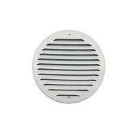 First Griglia tonda da sovrapporre in metallo con rete Ø150mm color all bianco
