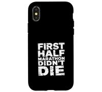 First Half Marathon Didn't Die Runner Race Finisher |- Custodia per iPhone X/XS