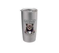 First I Drink The Coffee Then I Do The Things Bicchiere termico in acciaio inox doppia parete