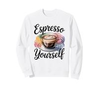 First I Drink The Coffee Then I Do The Things Felpa