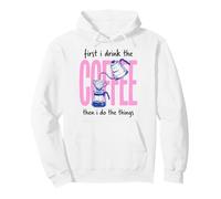 First I Drink The Coffee Then I Do The Things Felpa con Cappuccio