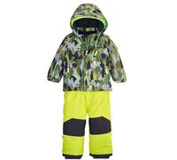 first instinct by killtec Bambini Tuta da sci 3 in 1 con pantaloni e cappuccio con zip FISW 32 MNS JCKT AND PNTS, dunkeloliv, 86/92, 42254-000