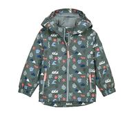 first instinct by killtec Giacca funzionale per bambini, impermeabile, con cappuccio e funzione Grow-Up, FIOS 25 MNS JCKT, verde naturale, 122/128, 44182-000
