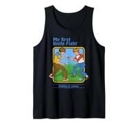 First Knife Fight Sarcastic Retro Vintage Funny Adult Humor Canotta