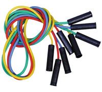First loisir - Set di 4 corde per saltare in plastica 225 cm con manici colori assortiti