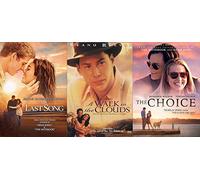 First Meet Romance Classics Nicholas Sparks The Last Song & The Choice + A Walk in The Clouds 3-DVD Love Bundle