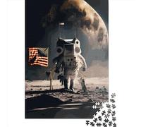 First Moon Landing Puzzle Impossible 1000Pcs Decorazione Per La Casa. Giochi Rilassamento E Intelligence Per Adulti E Bambini Da 12 Anni 1000pcs (75x50cm)