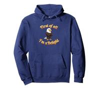 First of all I’m A Delight Funny Bald Eagle USA Felpa con Cappuccio