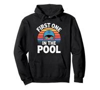 First One in The Pool Nuotatore Veloce competitivo - Felpa con Cappuccio