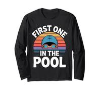 First One in The Pool Nuotatore Veloce competitivo - Maglia a Manica
