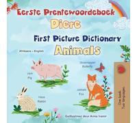 First Picture Dictionary - Animals (Afrikaans English Bilingual Children's Book)
