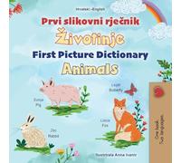 First Picture Dictionary - Animals (Croatian English Bilingual Children's Book)