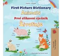 First Picture Dictionary - Animals (English Croatian Bilingual Children's Book)