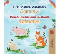 First Picture Dictionary - Animals (English Spanish Bilingual Children's Book)