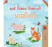 First Picture Dictionary - Animals (Gujarati Children's Book)