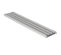 First Plast - caniveaux PVC - Rack mi-renforcée PVC antiurto - Grigio - Serie 100 - 100 x 500 mm