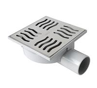 FIRST PLAST CHABS15IN Chiusino Sifonato in ABS con griglia inox; dimensioni 150x150 mm