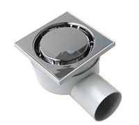 First Plast CHABSE1050M Chiusino Sifonato in ABS con Griglia Cromata