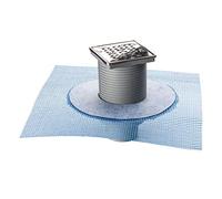 First Plast CHABSR15IN Chiusino sifonato 150x150 mm con rete e con griglia in acciaio Inox 304