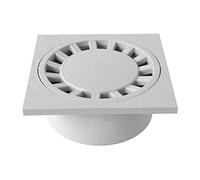 First Plast CHPVC15G Chiusino Sifonato in PVC, Grigio, 150x150 mm