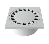 First Plast CHPVC20G Chiusino Sifonato in PVC, Grigio, 200x200 mm