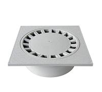 First Plast CHPVC25G Chiusino Sifonato in PVC, Grigio, 250x250 mm