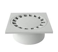 First Plast CHPVC30G Chiusino Sifonato in PVC, Grigio, 300 x 300 mm