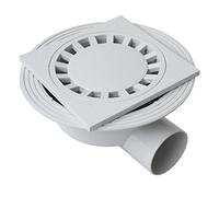 First Plast CHPVCBO2080G Chiusino Sifonato in PVC, Grigio, 200 x 200 mm