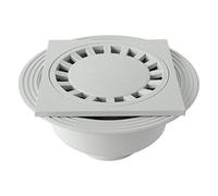 First Plast CHPVCBV2011G Chiusino Sifonato in PVC, Grigio, 200 x 200 mm