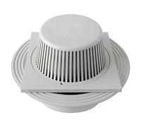 First Plast CHPVCPFBV2011G Chiusino Sifonato in PVC, Grigio, 200 x 200 mm