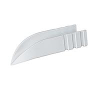 First Plast GET123B Sgocciolatoio in plastica per balconi. Dimensioni 75x55x230 mm. Colore bianco