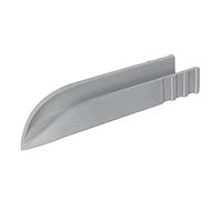 First Plast GETL30G Sgocciolatoio in plastica per balconi. Dimensioni 75x55x300 mm. Colore grigio
