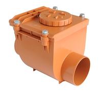 First Plast NRC110A Valvola Antiritorno in PVC ad Incollaggio, Rosso, 110 mm