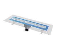 First Plast PRBC606IN Canale Sifonato Doccia in ABS con Griglia INOX, Cubo