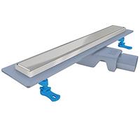 First Plast PRBR606IN Canale sifonato in ABS con griglia Inox. Dimensioni 600x60 mm