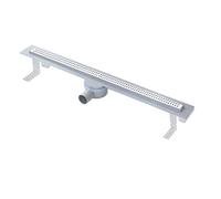 First Plast PRBS803IN Canale Sifonato Doccia in ABS con Griglia INOX, dimensioni 800x30 mm