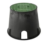 First Plast PZCRP25V Pozzetto da Giardino con Coperchio Pedonabile, Verde, 250 mm