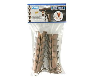 First Plast RAIN1R Gocciolatoio Componibile Catena Pluviale, Effetto ramato