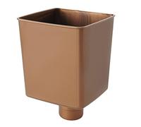 First Plast RCQ080R Raccoglitore Pluviale Quadrato, Ramato, 80 mm