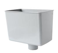 First Plast RCR080N Raccoglitore Pluviale Rettangolare, Grigio, 80 mm