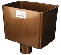 First Plast RCR080R Raccoglitore Pluviale Rettangolare, Ramato, 80 mm