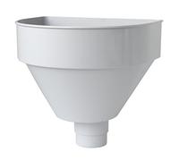 First Plast RCT080N Raccoglitore Pluviale Tondo, Grigio, 80 mm