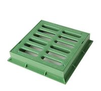 First Plast TGNP20V Telaio con Griglia Pedonabile in PVC, Verde, 200 x 200 mm