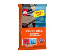 FIRST PRICE Salviette umidificate per mobili/Per la casa/Per cucina/Per il bagno/Per ufficio/cera d'api/lucido/rivestimento protettivo/antistatico/cura/profumo floreale/80 pezzi/bianco