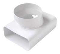 RACCORDO A T VT PER PASSAGGIO DA TUBO RETTANG A TONDO D 125 150x70 mm