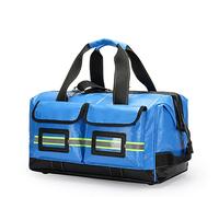 First Responder Emergency Response Bag - Borsa multi-tasca di aiuto traumatologico per infermieri e professionisti della salute domestica, blu cielo, 31*18*19cm