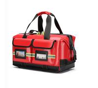 First Responder Emergency Response Bag - Borsa multi-tasca di aiuto traumatologico per infermieri e professionisti della salute domestica, Rosso, 31*18*19cm