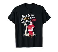 First Rule of 2026 Never Talk About 2025 funny Christmas Maglietta